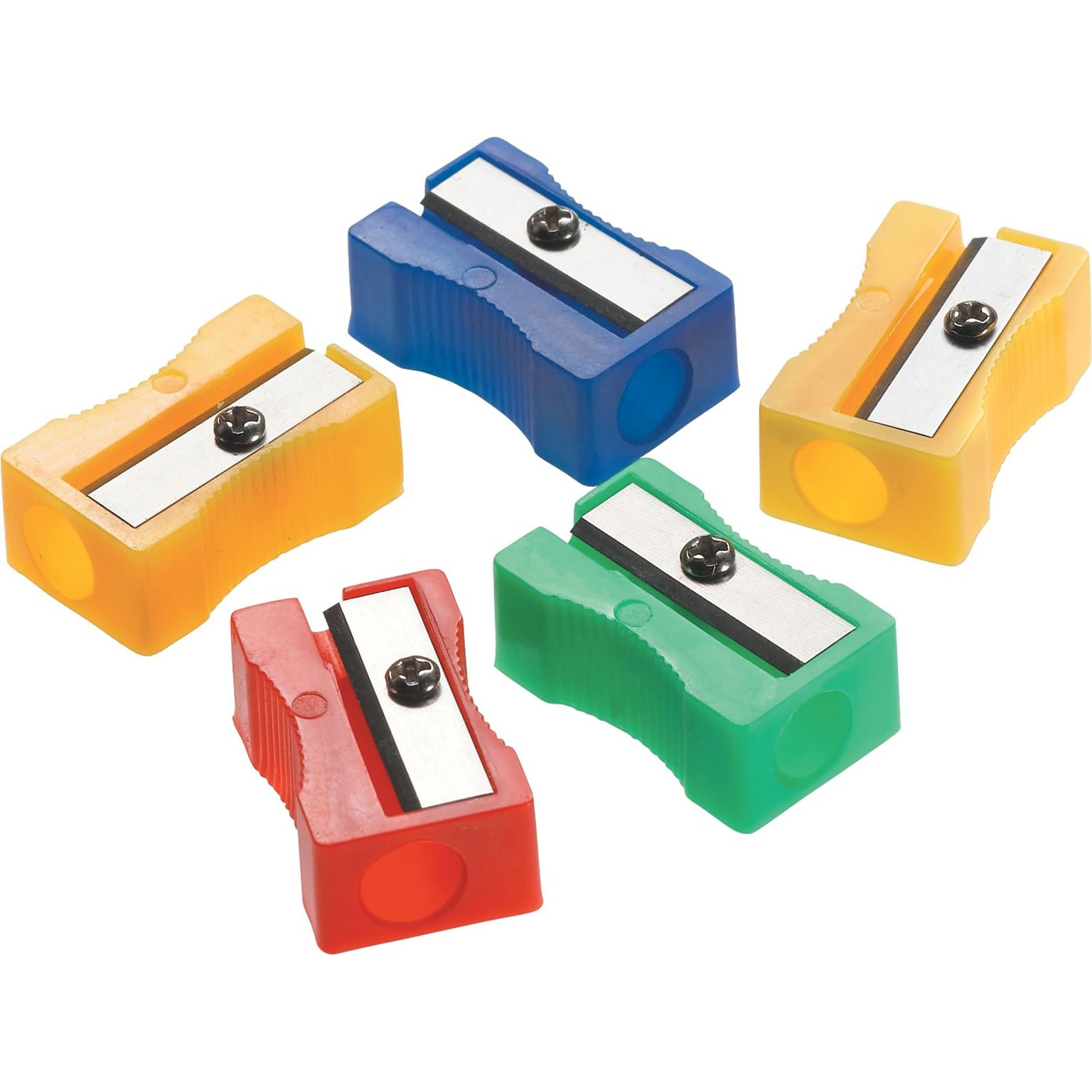 Westcott Manual Pencil Sharpener, Assorted Colors, 24/Pack (15993)