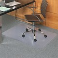 ES Robbins® EverLife™ Chair Mats for Flat to Low Pile Carpet, 36 X 48, Carpets, Clear (121821)