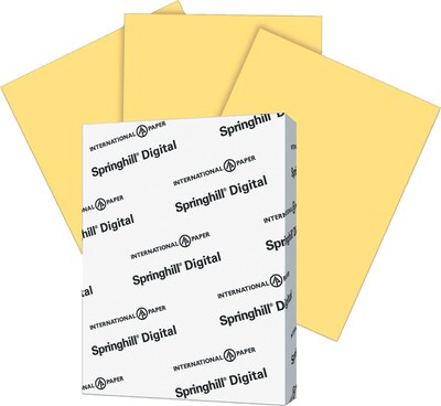 Springhill® 90 lbs. Index Cover, 8 1/2" x 11", Buff, 250/Ream