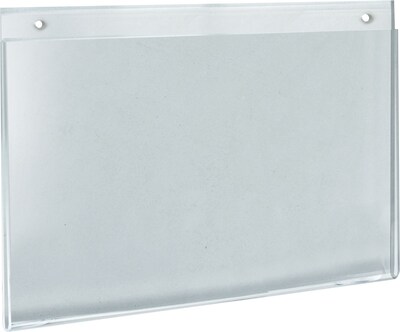 Azar® 8 1/2 x 11 Horizontal Wall Mount Acrylic Sign Holder, Clear, 10/Pack