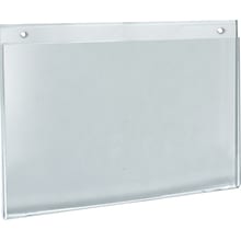 Azar® 8 1/2 x 11 Horizontal Wall Mount Acrylic Sign Holder, Clear, 10/Pack