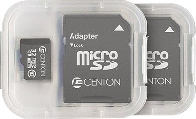 Centon Micro SDHC™ Cards, Class 10, 32GB, 2 Pack