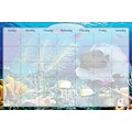 Biggies, 36 L, Film Dry Erase Stickie Monthly Coral Garden Calendar (DC-CLG-36)