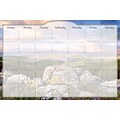 Biggies Sunrise Valley, 48 x 32, Film Dry Erase Stickie Monthly Calendar (DC-SEV-48)