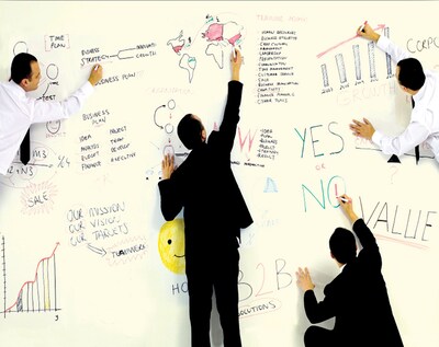 Biggies- Dry Erase Stickie Sheet, Yellow, 48"