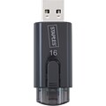 Staples® 16GB Flash Drive, Retractable, Black