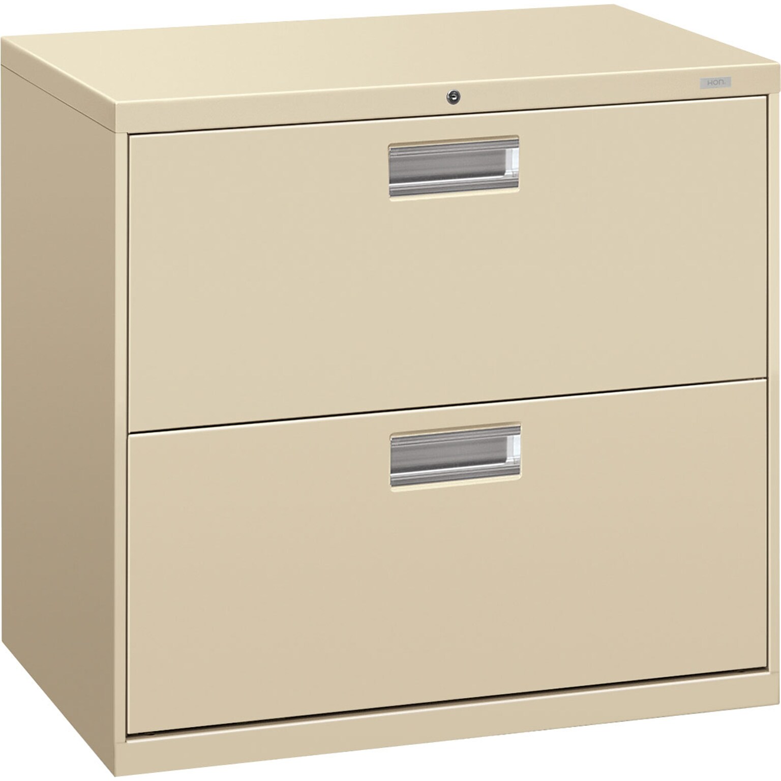 HON® Brigade® 600 Series19.25 Lateral File Cabinet, 2-Drawer, Putty (HON672LL)