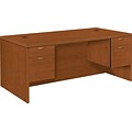 HON® 11500 Series Valido™ Office Collection in Bourbon Cherry; Double Pedestal Rectangular Desk