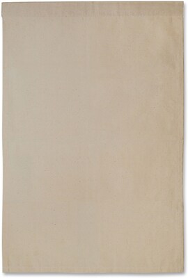 Chenille Kraft Canvas Banner, 18 Width x 27 Height, White