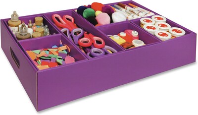 Classroom Keepers Activity Tray, 4.3" Height x 21.3" Width x 12.5" Depth, Purple