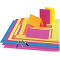 Pacon Neon Premium Poster Board, 2228, 25/Ct, Neon Pink