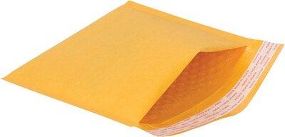 7 1/4 x 8 Self Seal Bubble Cushioned CD/DVD Kraft Mailer, 25/CT (51578)