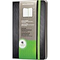 Moleskine Evernote Business Notebook with Smart Stickers, Large, Black, Hard Cover 5 x 8-1/4