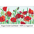 Rogue WalletGuard® RFID-Blocking  WalletGuard Credit Card Sleeve 8 pack/2 Passport Package, Poppy