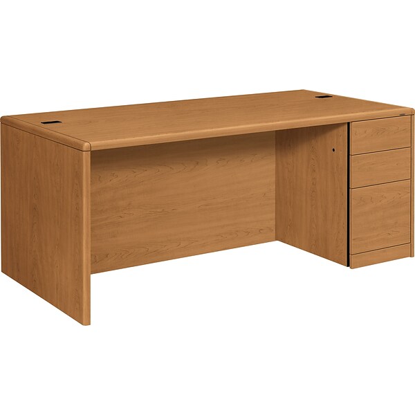 HON® 10700 Series Office Collection in Harvest; Single Right Pedestal Desk, 29-1/2Hx72Wx36D