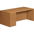 HON 10700 in Harvest; Single Left Pedestal Desk