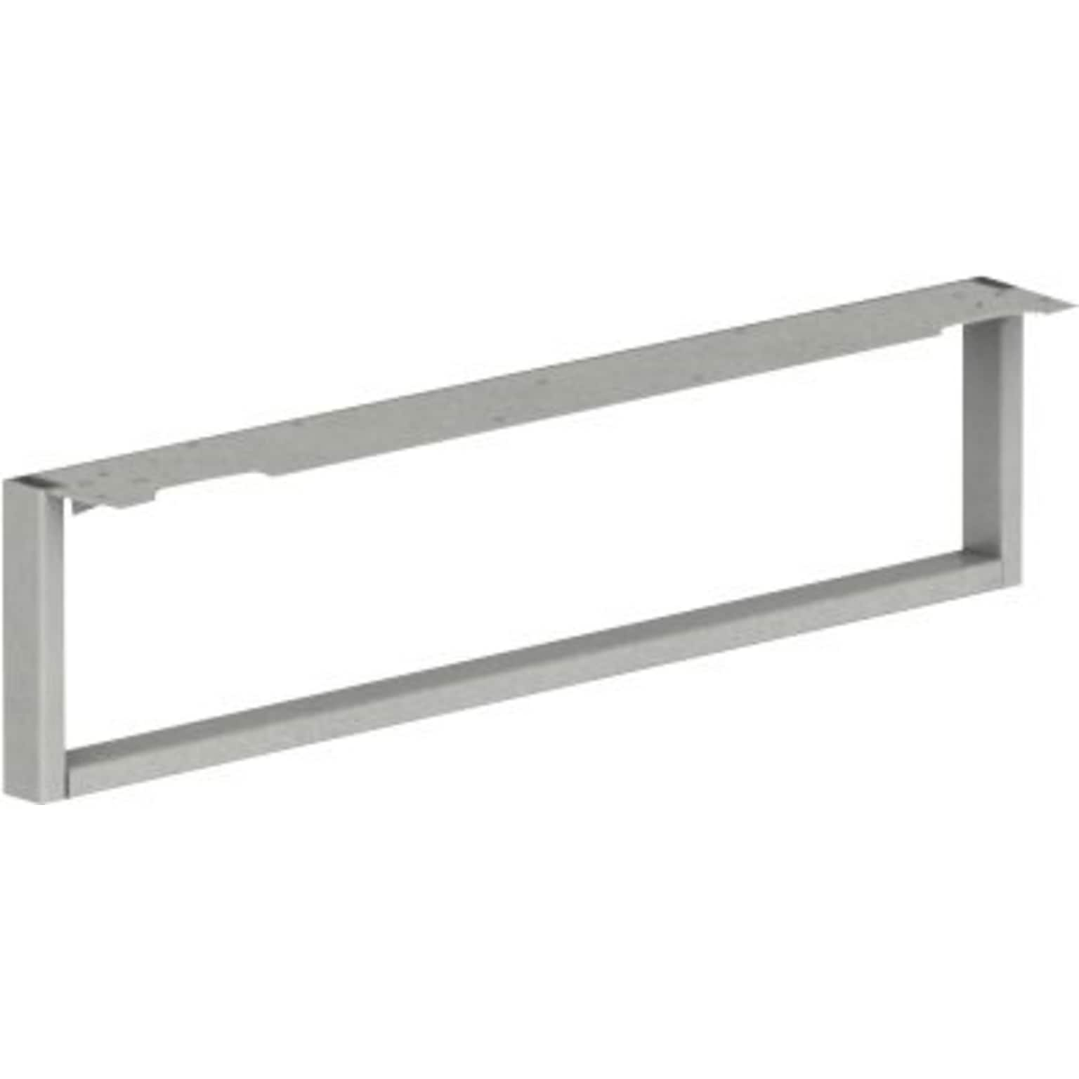 HON® Voi® O-Leg Support for Low Credenza, 30d x 7h, Platinum Metallic (VSL30ST)