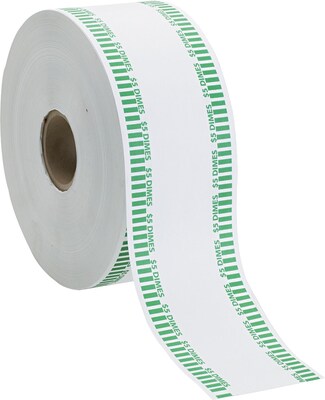 MMF Industries Automatic Coin Flat Wrapper Rolls, Dimes, $5, 1900/Roll(50010)