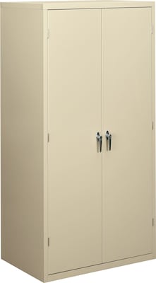 HON Brigade Storage Cabinet, 5 Adjustable Shelves, 24-1/8D x 72H, Putty Finish NEXT2018 NEXTExpres