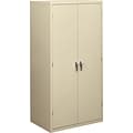 HON Brigade Storage Cabinet, 5 Adjustable Shelves, 24-1/8D x 72H, Putty Finish NEXT2018 NEXTExpres