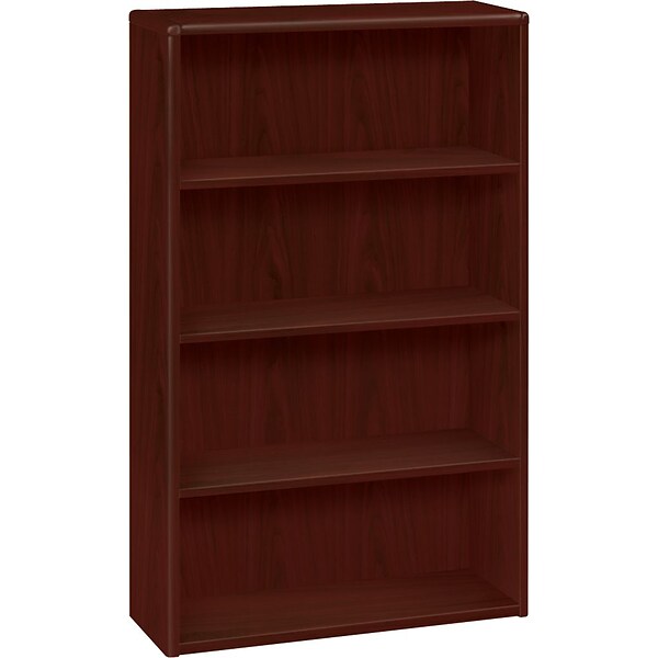 HON® 10700 Series Office Suite in Mahogany; 4-Shelf Bookcase