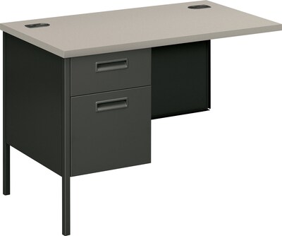 HON® Metro Classic Series Metal Office Suite in Charcoal/Grey Finish; Left Return