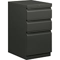 HON Brigade 3 Drawer Mobile/Pedestal File, Charcoal, Letter, 15W (H33720RS)