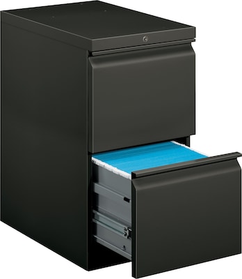 HON Brigade 2 Drawer Mobile/Pedestal File, Charcoal, Letter, 15W (H33823RS)