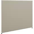 HON Verse Panel, 48W x 42H, Light Gray Finish, Gray Fabric (BSXP4248GYGY)