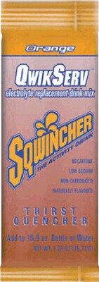 Sqwincher QwikServ Orange Powder Drink Mix, 16.9 oz., 8/Pack
