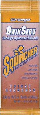 Sqwincher QwikServ Orange Powder Drink Mix, 16.9 oz., 8/Pack