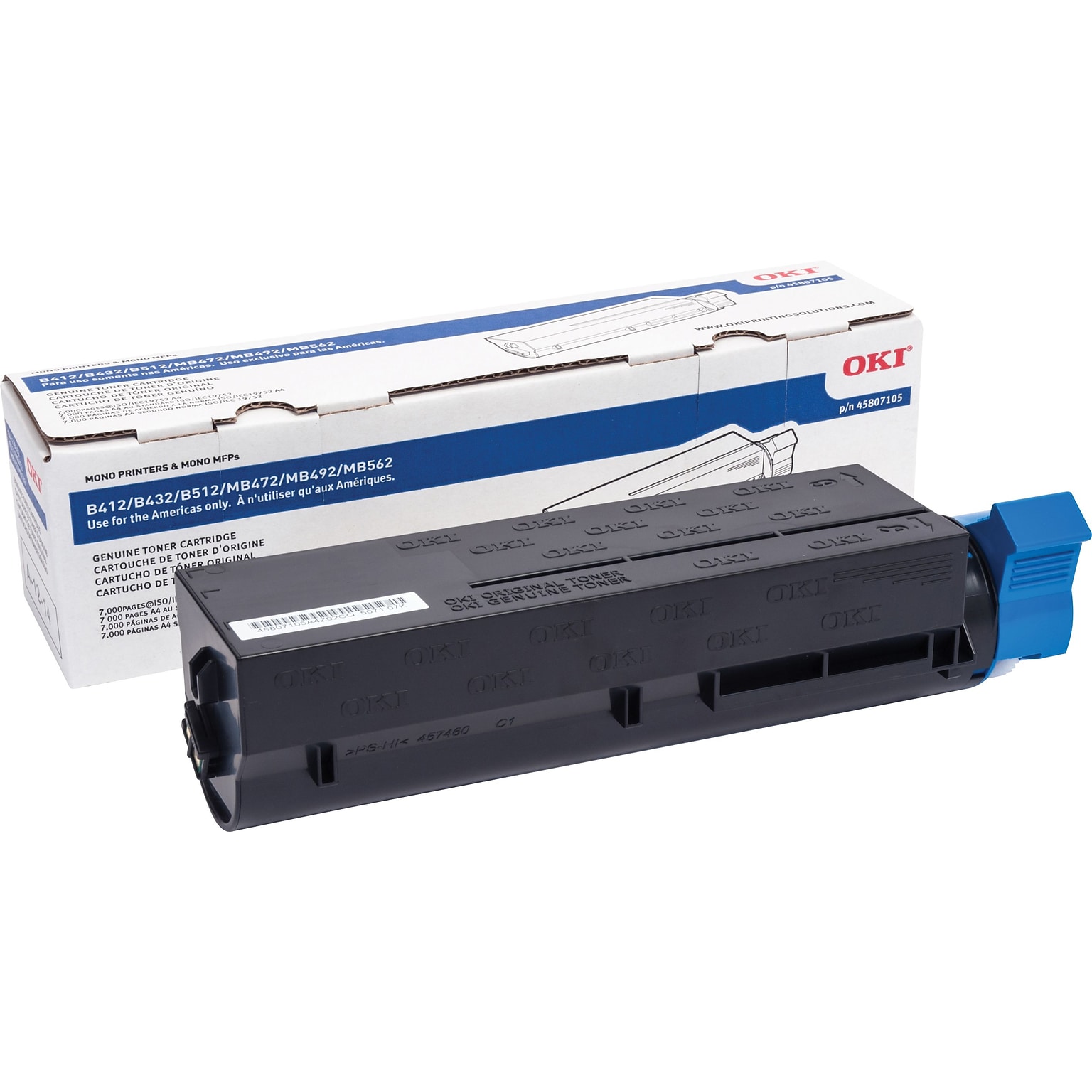 OKI 45807105 Black High Yield Toner Cartridge (4104456)