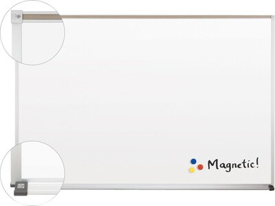 Best-Rite Deluxe, 18" x 24", Porcelain Steel Whiteboard (202AA-25)