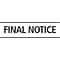 Self-Inking Stock Message Stamps; Final Notice