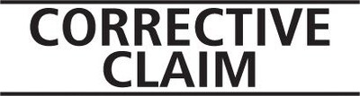 Self-Inking Stock Message Stamps; Corrective Claim