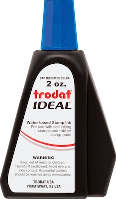 trodat® IDEAL® Refill Ink for Self-Inking Stamps; Blue