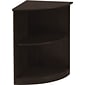 Safco Medina 2 Shelf 29 1/2"H Bookcase, Mocha (MVBQ2LDC)
