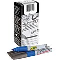 Crayola Visi-Max Dry Erase Markers, Bold Marker Point Type, Chisel Style, Blue Ink, 12/Pack