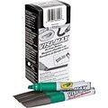 Crayola Visi-Max Dry Erase Markers, Bold Marker Point Type, Chisel Style, Green Ink, 12/Pk