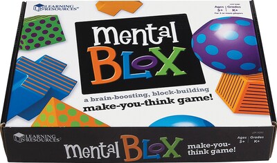 Learning Resources Mental Blox Activity Set; Critical & Strategic Thinking, Problem Solving, 20 Pcs