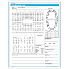 Medical Arts Press® Initial Exam Chart; Rainbow FormFamily™, Dental