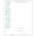 Medical Arts Press® Physical Exam Forms, Green FormFamily™, Top Punched, 250/PK