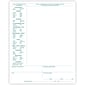 Medical Arts Press® Physical Exam Forms, Green FormFamily™, Top Punched, 250/PK