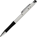 Quartet 3-In-1 Laser Pointer with Stylus and Pen, Projects 984 Feet, Silver (85520)