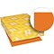 Exact Brights Paper, 8 1/2 x 11, Bright Tangerine, 20 Lb., 500 Sheets/ream