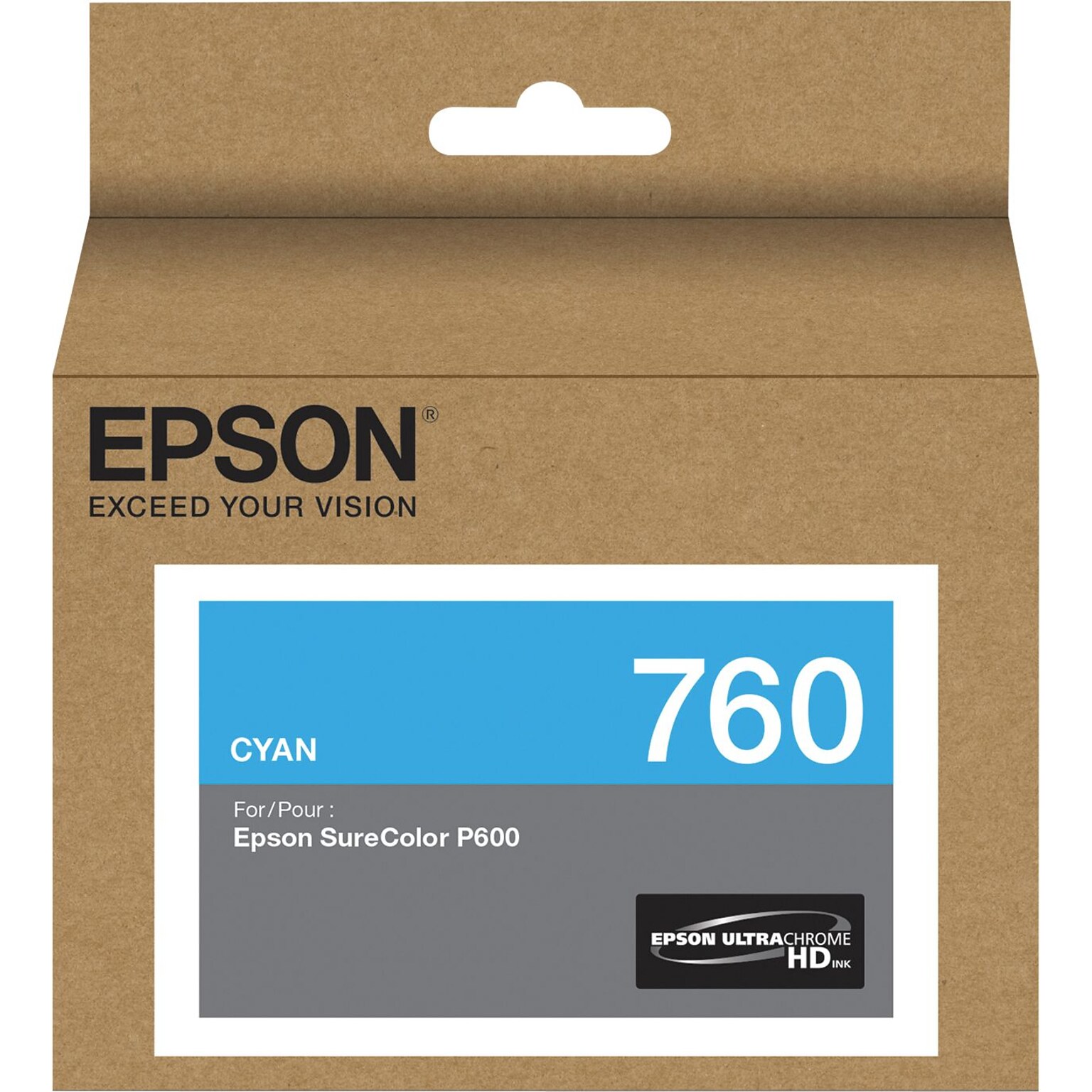 Epson 760 Ultrachrome Cyan Standard Yield Ink Cartridge