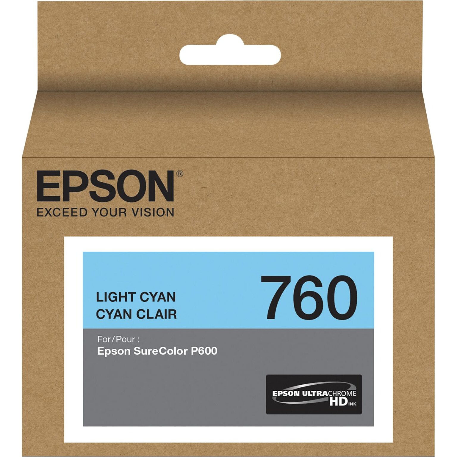 Epson 760 Ultrachrome Light Cyan Standard Yield Ink Cartridge