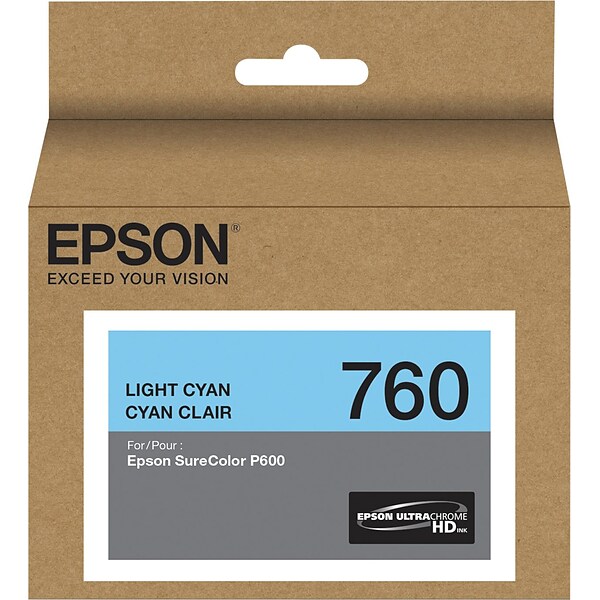 Epson 760 Ultrachrome Light Cyan Standard Yield Ink Cartridge