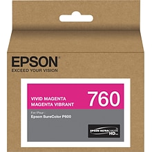Epson 760 Ultrachrome Magenta Standard Yield Ink Cartridge
