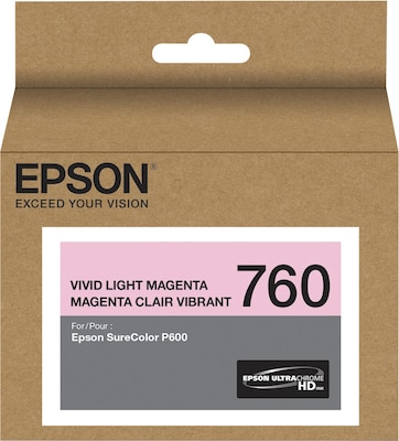 Epson 760 Ultrachrome Light Magenta Standard Yield Ink Cartridge